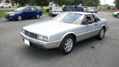 1987 silver cadillac allante hardtop convertible