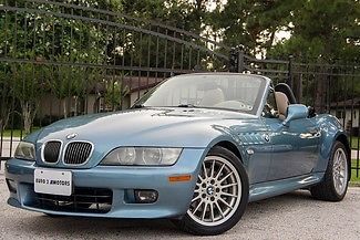 2002 bmw z3 3.0i automatic convertible power top leather low miles