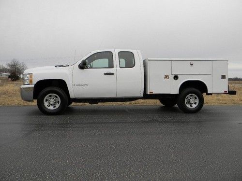 Chevy 3500hd quad cab pickup utility bed service truck 1-owner fleet maintained