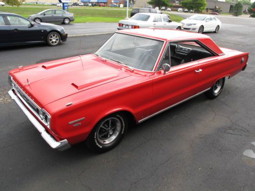 1967 plymouth gtx 440 - red - excellent restoration