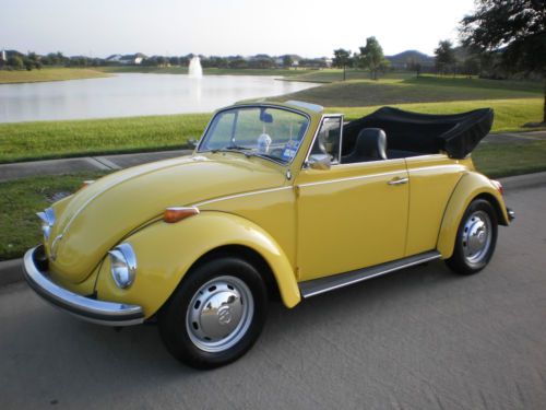 1971 vw beetle conv (rebuilt engine) no reserve!!!!!