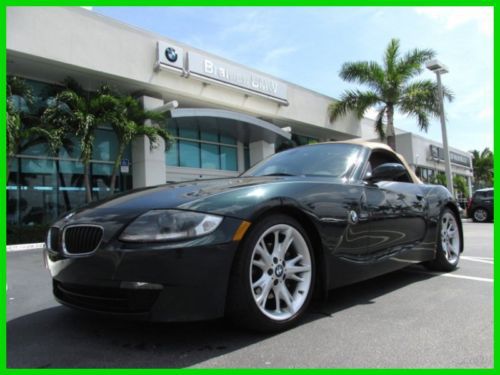 08 deep green z-4 3.0-i 3l i6 tiptronic convertible *leather *m-sport suspension
