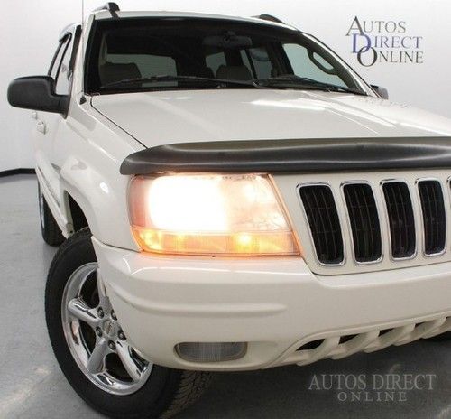 We finance 2002 jeep grand cherokee limited 4wd 82k clean carfax mroof lthr 4.7l