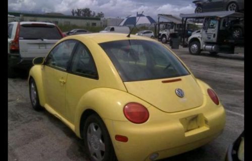 2001, new beetle volkswagen, yellow, automatic, 75,000 miles