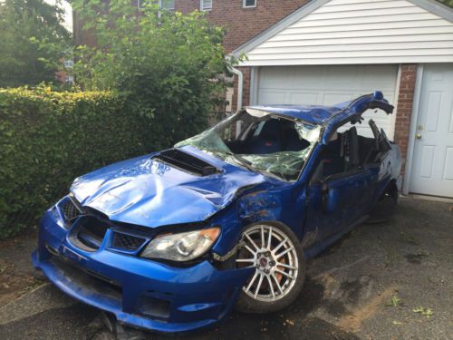 Sell used 2006 Subaru Impreza WRX STI Sedan Wrecked For