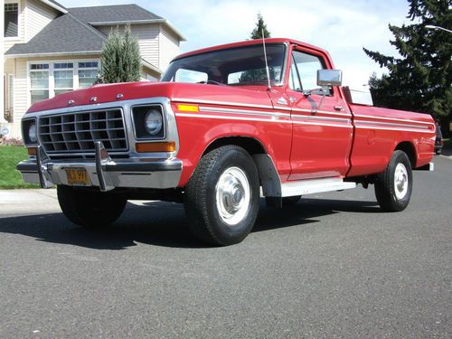 1978 ford f-250 custom reg cab 2wd 390 v8 nice!!! no reserve