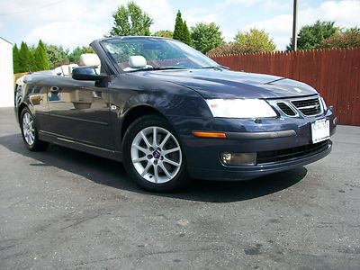 2004 saab 9-3 convertible low miles clean carfax warranty must see no reserve !!