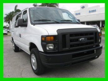 11 white 4.6l v8 e150 cargo van *work desk &amp; bins *power group *speed control