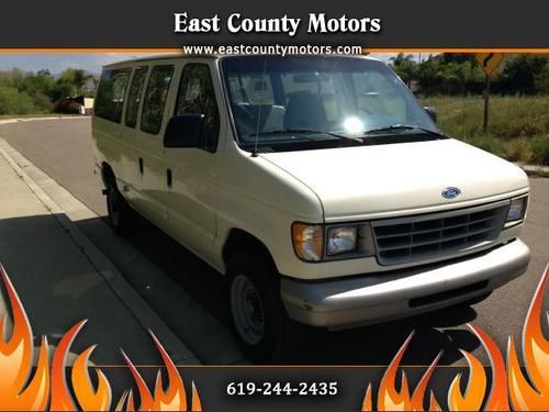 1996 ford club wagon chateau hd van e-350 very clean only 65k 12 passengers