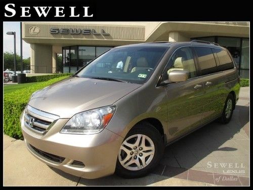 2006 honda odyssey ex-l heated seats sunroof low miles 1-owner clean carfax