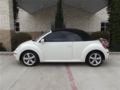 Triple white convertible low miles 2 dr vw bug beetle 2.5l campanella white