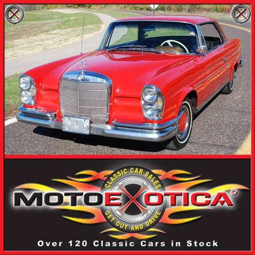 1963 mercedes benz 220se, 4 speed, 94k orig miles, original red car