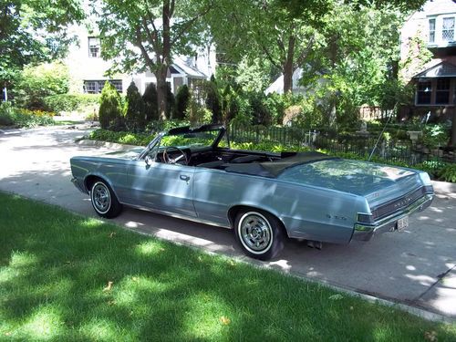 1965 pontiac gto convertible phs documented 389 4 speed , tri-power , posi