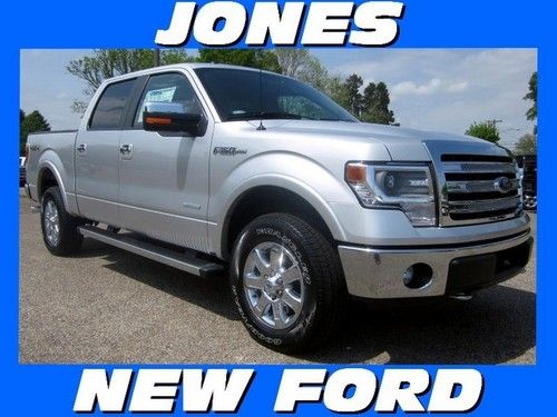 New 2013 ford f-150 4wd supercrew lariat ecoboost msrp $50450 ingot silver