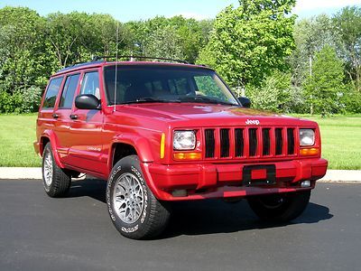 1998 jeep cherokee limited 4x4 super clean in/out leather - carfax report!!!