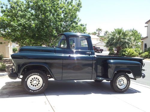 1957 chevy chevrolet 1/2 ton pickup, step side, low reserve