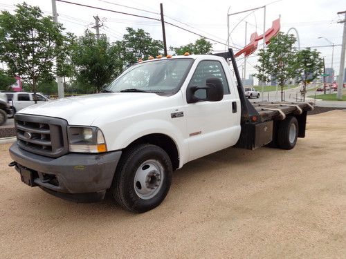 2003 ford f-350 xl v8 6.0l diesel dually flat bed low miles clean runs great