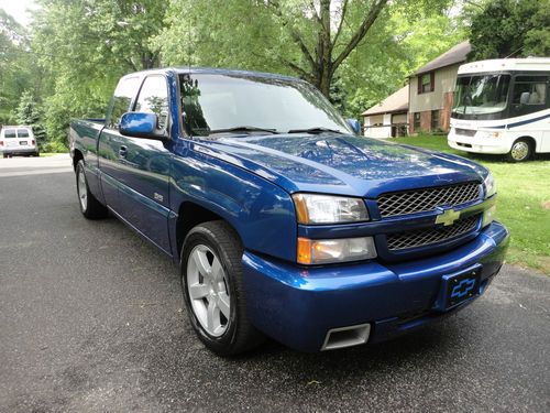 2003 chevy silverado ss sport truck arrival blue ext cab prvt owner very clean