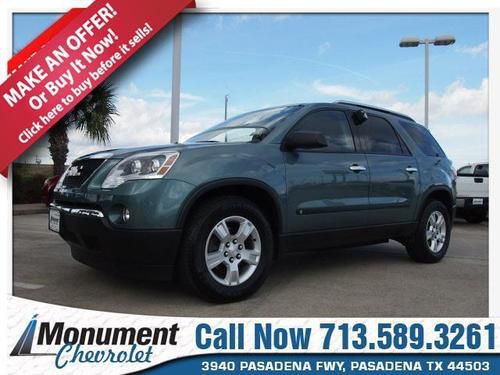 2009 gmc acadia 4 door automatic 3.6l 6 cyl.