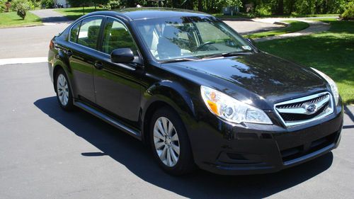 Black 2010 subaru legacy 36r premium awd - one owner - excellent condition