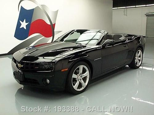2011 chevy camaro lt rs convertible auto hud 20's 52k texas direct auto