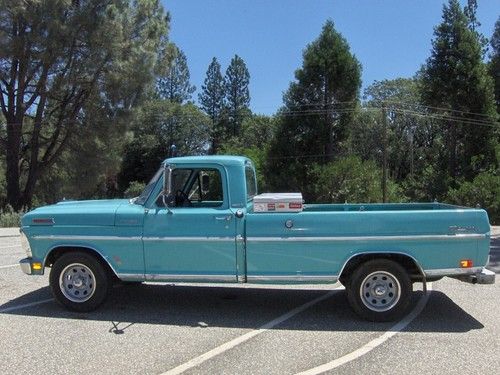 1967 ford f100 turquoise, original california truck