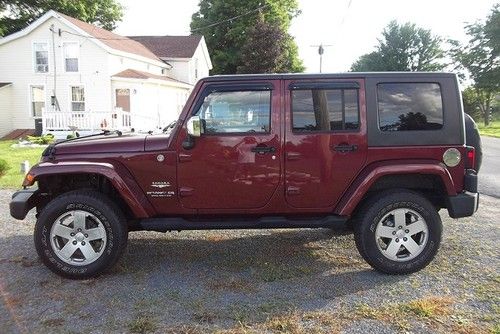 No reserve! 2007 jeep wrangler unlimited sahara, trail rated, 4x4, salvage title