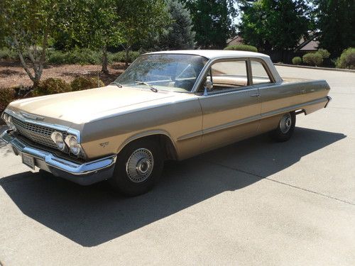 1963 chevy biscayne 2 door sedan v8 (possible 409 clone)