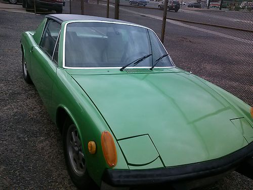 1971 porsche 914 1.7, green/black, drives great. no reserve