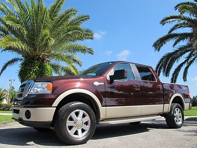 2008 ford f-150 supercrew king ranch 4x4 leather very clean low reserve no rust