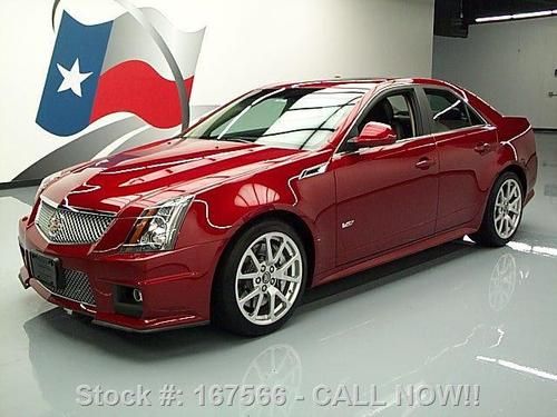 2011 cadillac cts-v supercharged 6-spd pano sunroof nav texas direct auto