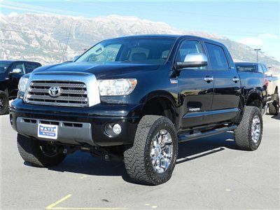 Toyota tundra crewmax limited 4x4 custom lift wheels tires navigation roof auto