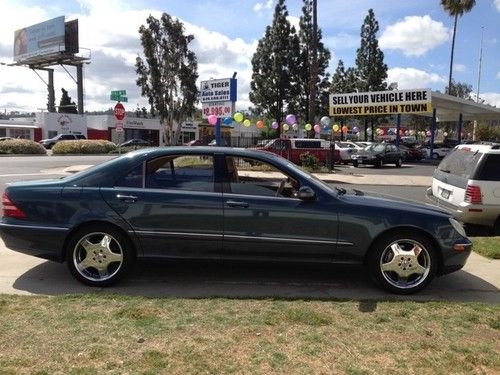 No reserve .2001 mercedes-benz s500 . amg chrome. california .