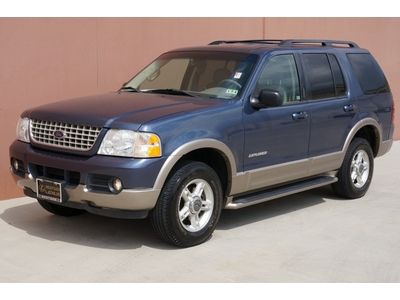02 ford explorer eddie bauer 1 owner carfax cert leather heated seats cd chger!!