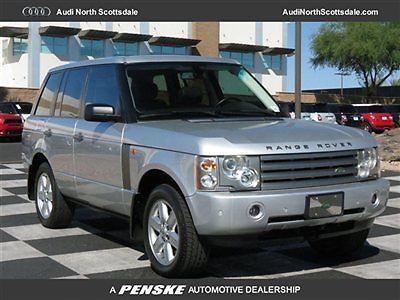 2005 range rover-  leather- moon roof-82k miles- silver- clean car fax