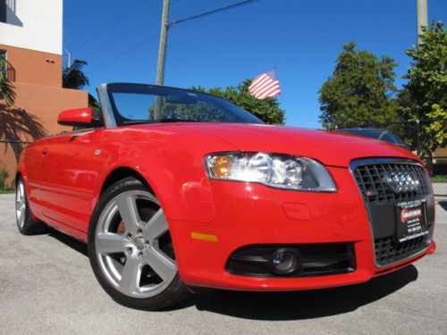 07 audi a4 2.0t s line turbocharged convertible leather clean carfax 48k miles