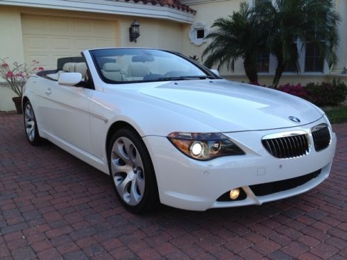 2007 bmw 650i convertible loaded low miles sat nav night vision