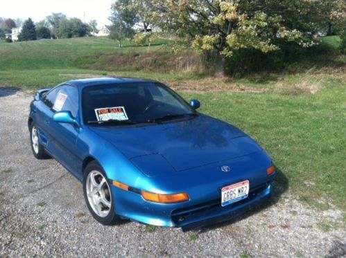Mr2 toyota two seater sports car excellent condition. teal color. always garaged