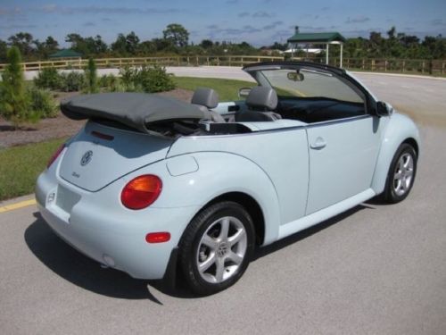 2005 new-beetle convertible aquarius blue gray top (automatic 6-speed gls) 64kmi