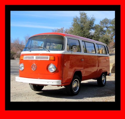 1976 vw bus 9 passenger tintop - new paint; california;  no rust - must see!!