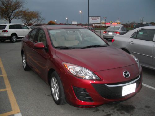 Beautiful dark red 2010 mazda3 sport 4-door sedan