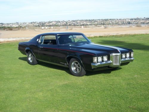 1969 pointiac grand prix j model, 400ci 360hp black in @ out