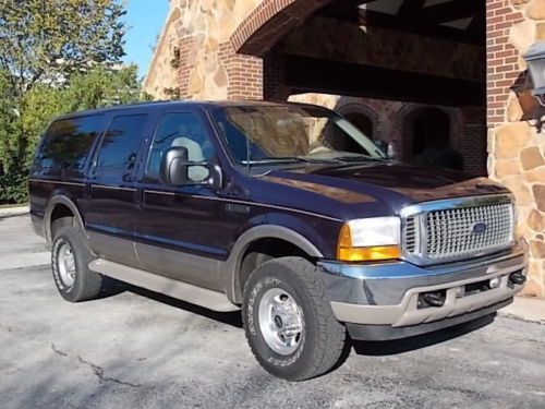 2001 ford excursion 7.3l diesel 4x4 limited one owner super duty certified