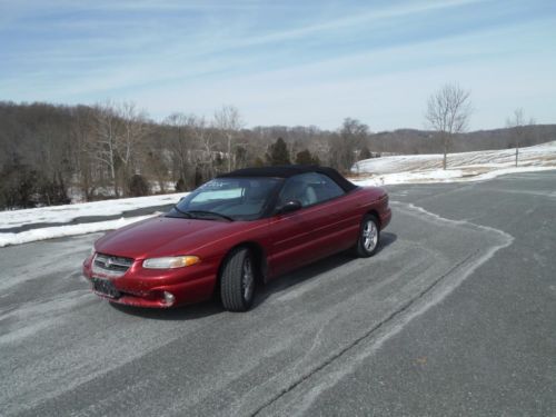 1997 chrysler sebring jxi convertible one owner low miles economical no reserve