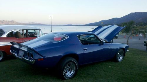 1970 chevrolet camaro rs split bumper 350 v8 blue muscle car