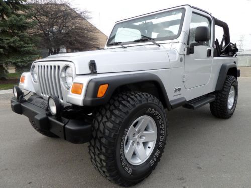 2004 jeep wrangler lj unlimited 4.0l 6cyl automatic a/c 2&#034; lift w/ 33&#034; new tires