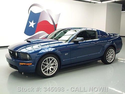 2007 ford mustang gt prem auto leather 19&#034; wheels 65k texas direct auto