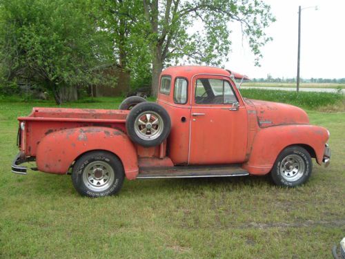 1951 chevrolet truck--barn find--project--rat rod