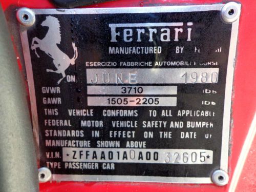 1980 FERRARI 308 GTB, image 21