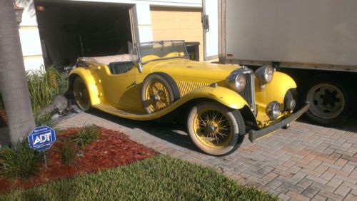 1935 jaguar 4 seater ss-1 with spare tires on both front fenders